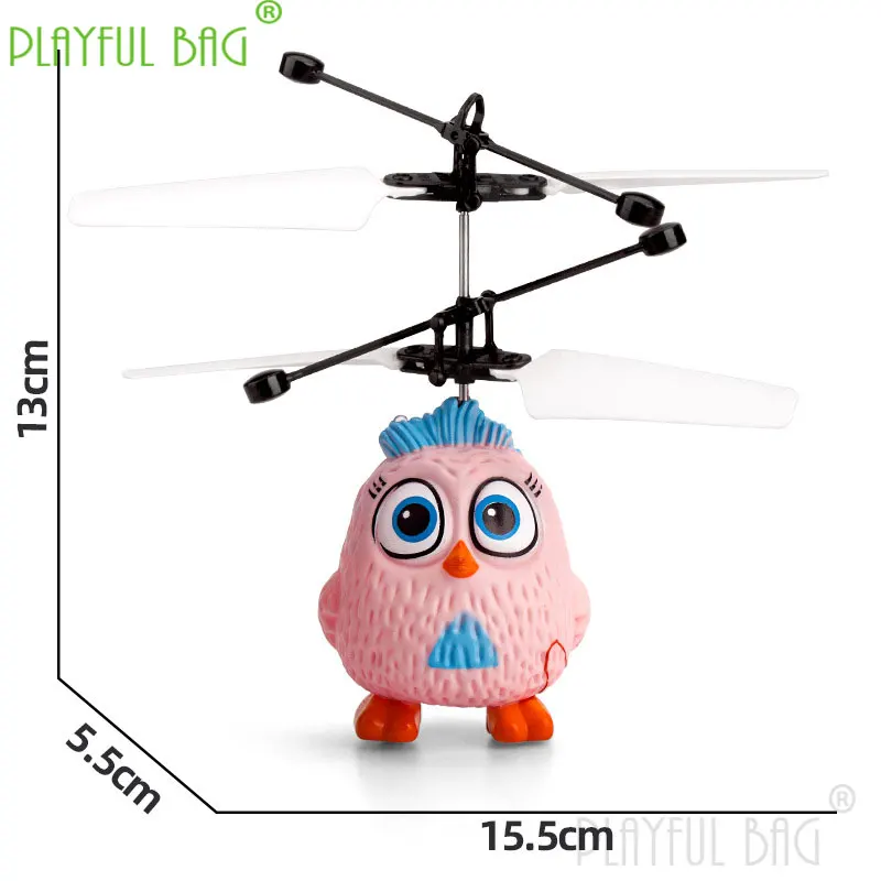 New Hot Mini Cute Fly Bird Drone Fly Flashing Helicopter Gesture Induction Pink Children RC Gift Figure USB Kid Toys VD114 3