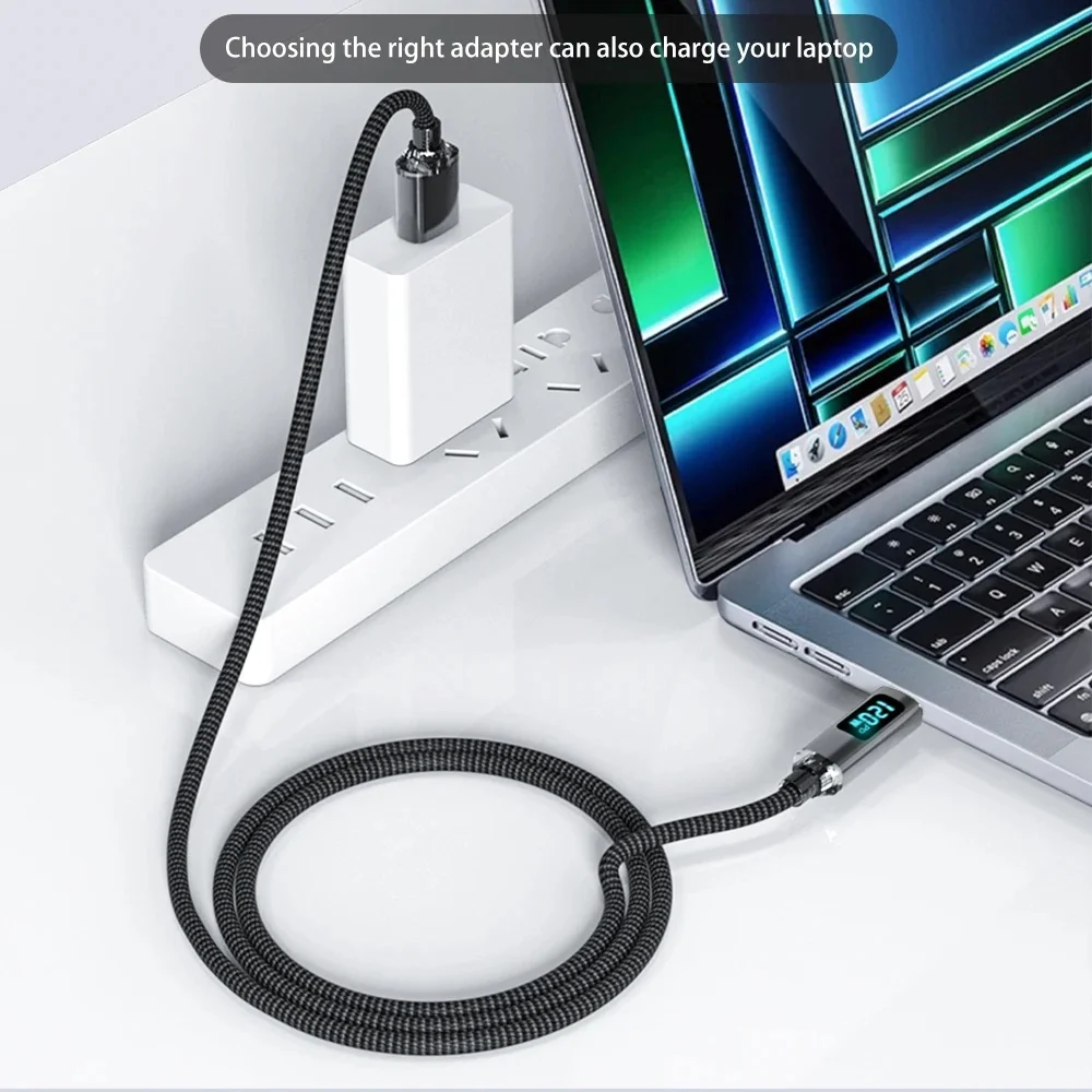 6A USB 타입 C 케이블 - USB C PD 120W 고속 충전 케이블 (OPPO, Realme, Huawei, Poco, , iPhone 15/16 디스플레이 케이블 호환)