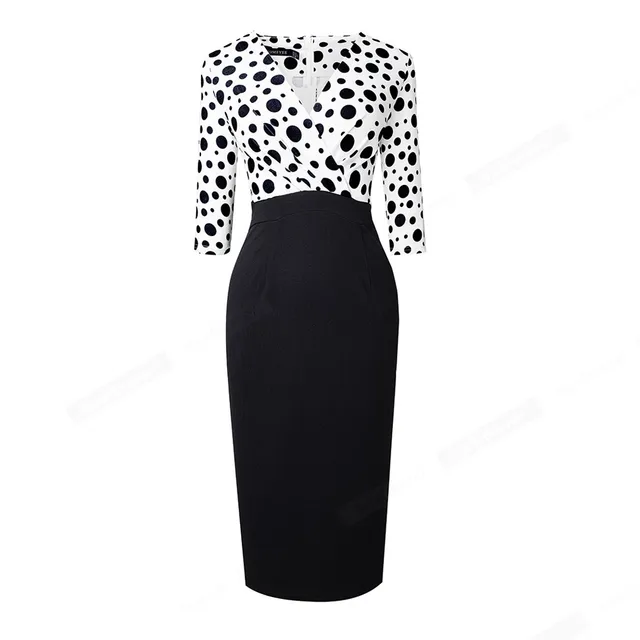 Shoe Storage Bench Halston Women's Polka-Dot Long-Sleeve Midi