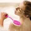 1pc Back Body Bath Shower Cleaning Brushes Bath Brush Long Handle Exfoliating Scrub Skin Massager Exfoliation Bathroom Brush 2