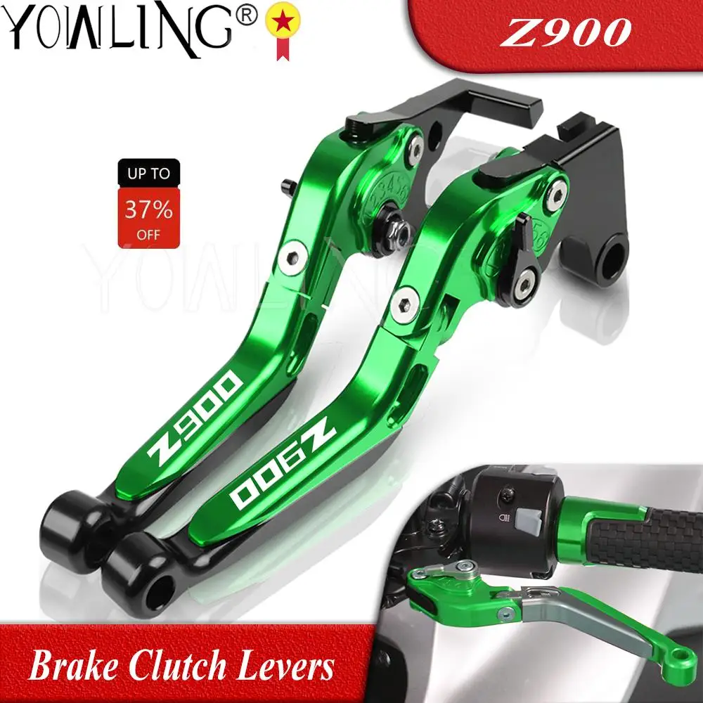 Leve Freno E Frizione Regolabili Per Kawasaki Z900 (2017-2021) - CNC Alluminio - Verde - Foto 6