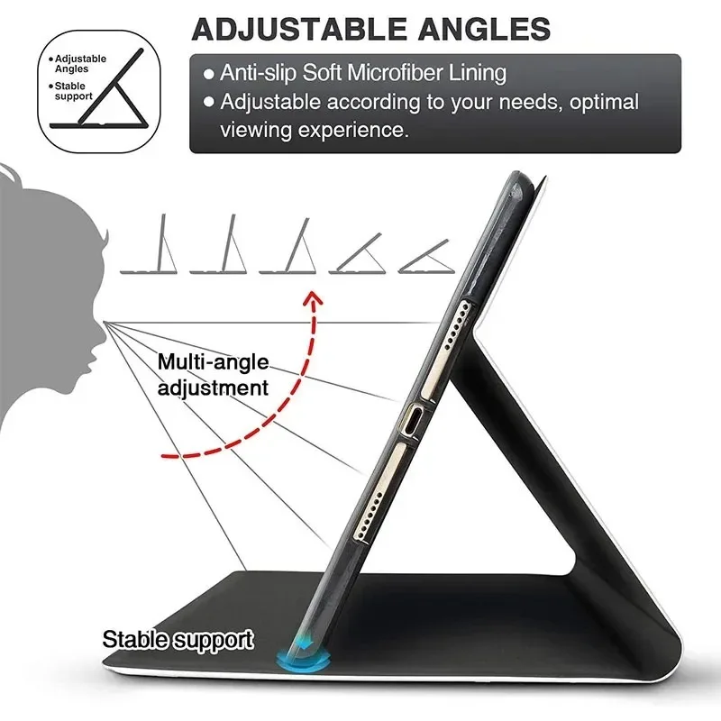 Versatile Protective Tablet Case - Fits Multiple iPad Models and Generations