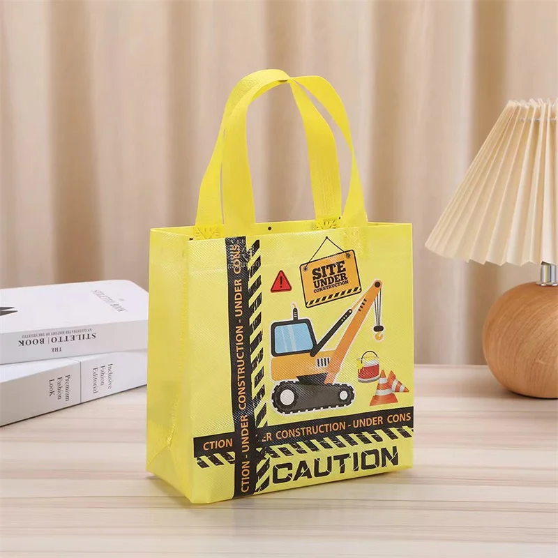 StoBag 24pcs Wholesale Cartoon Non-woven Tote Bags Fabric Gift Package Kids Child Waterproof Storage Reusable Pouch Party Favors 5