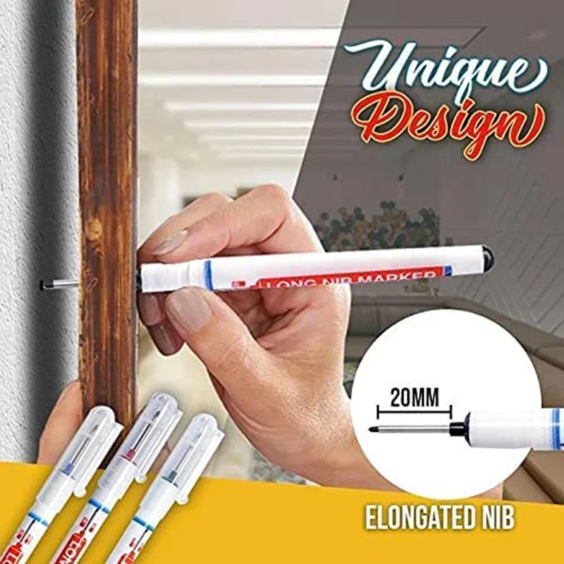 Paint Marker Pen 0.7mm White 20cm Deep Hole Waterproof Permanent