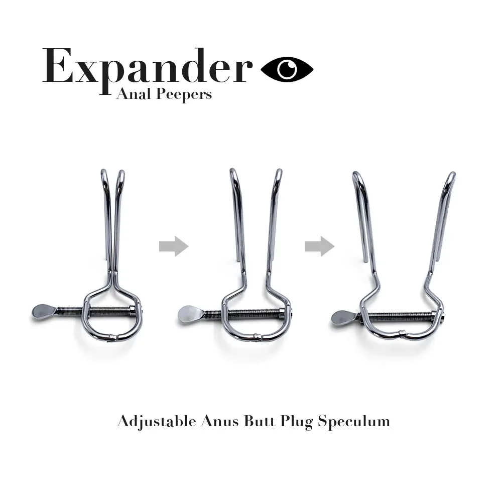 Adult Games Vaginal Expander Anal Plug Anus Cleaner Expansion Stimulator Trainers Metal Buttplug Sex Toys for Couples Women Men anal plug dilator vaginal expander