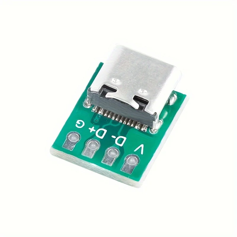 5/10Pcs USB 3.1 유형 C 커넥터 16 핀 테스트 PCB 보드 어댑터 데이터 라인 와이어 케이블 전송용 16P 커넥터 소켓