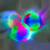 Pet Light Up Toy Ball Glowing LED Puppy Flashing Elastic Ball Toy Color Light TPR Ball Interactive Toys For Cats Small Dogs 6