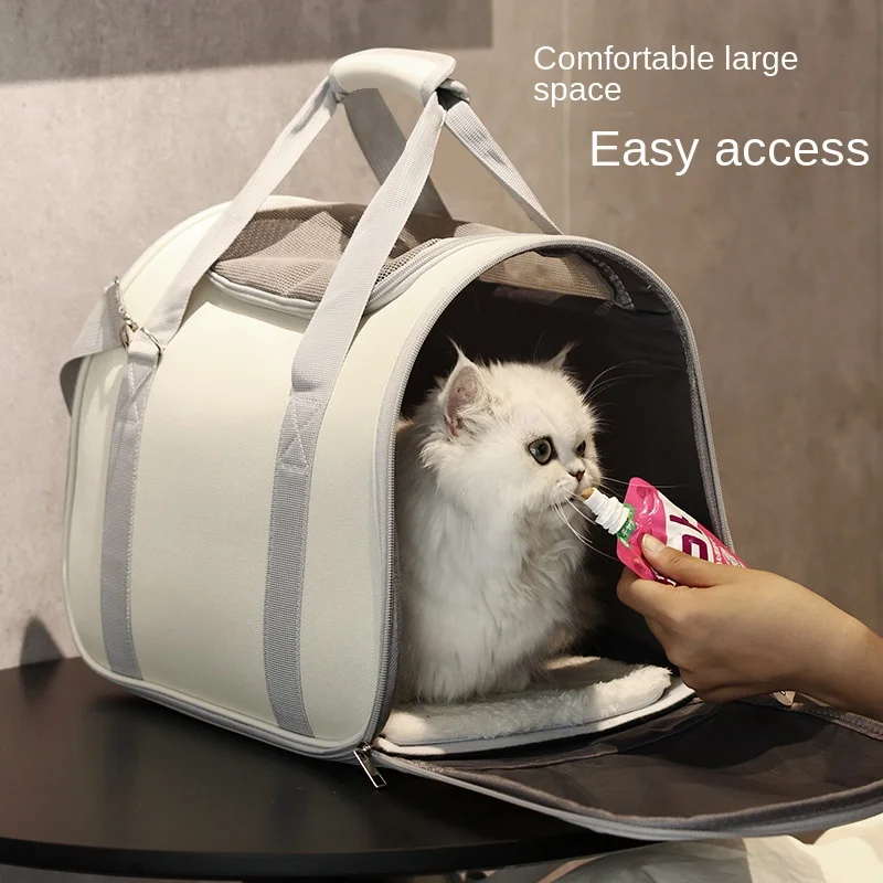 Pet Carrier Bag Pet Bag Pet Outing Portable Cat Dogs Handbag Summer Breathable Carrier Travel Puppy Kitten Single Shoulder Bag Pet Carrying Bag Supplie