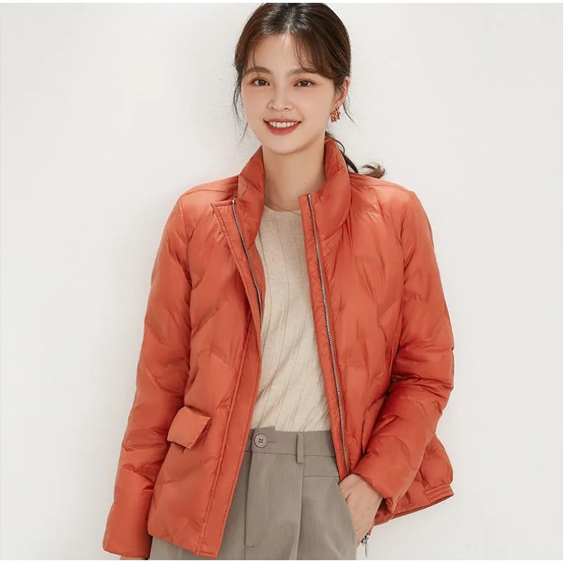 2023 New Women Down Jacket Winter Coat Female Short-Length Frivolous Parkas Fashion Warm Outwear Slim Commuting Overcoat