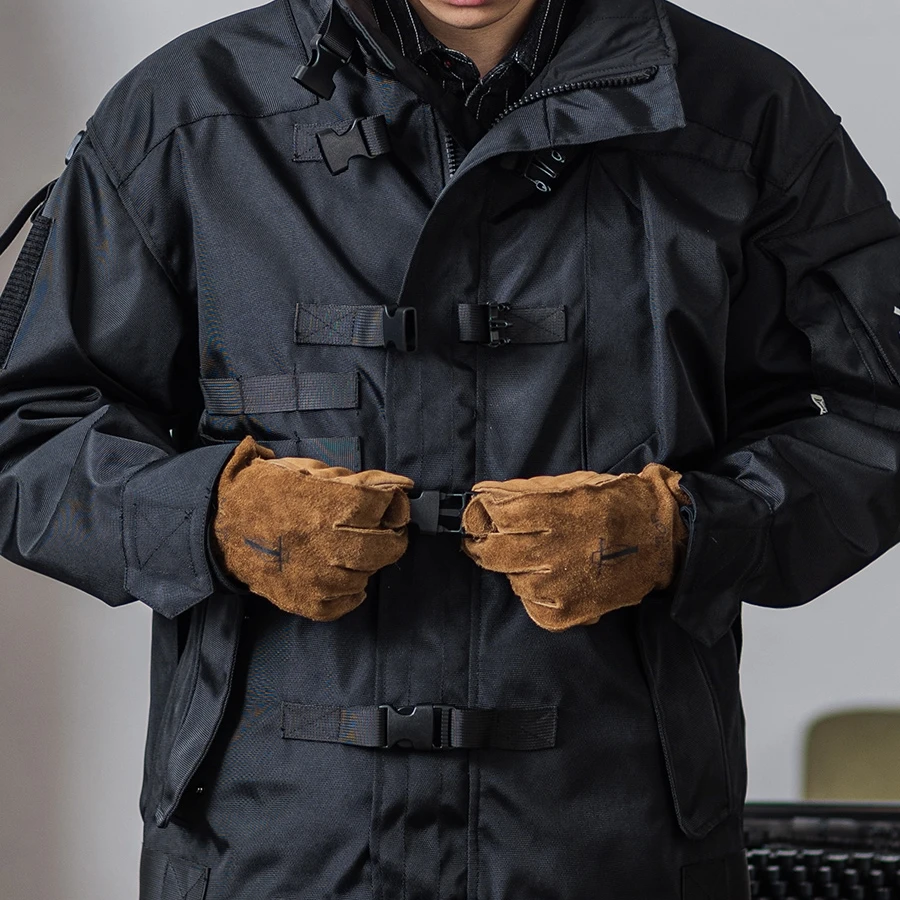 Chaqueta de trabajo de poliéster resistente al desgaste para hombre,  chaquetas de trabajo con múltiples bolsillos, ropa de carga, estilo Safari