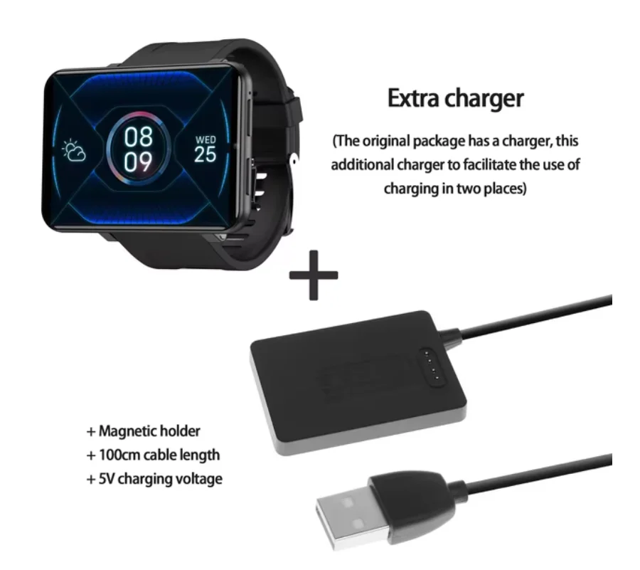 2025 DM100 4G ����Ʈ �ð� 2.86 HD ��ġ ��ũ�� MTK6739 ���� �ھ� 32GB + 2700mAh ��� ī�޶� GPS �������� ��� Smartwatch