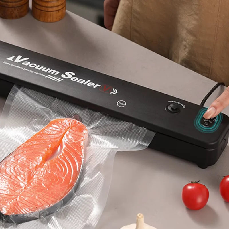 Food Vacuum Sealer Portable Sealing Machine Automatic Bag Sealer Kitchen Home Packaging Machine