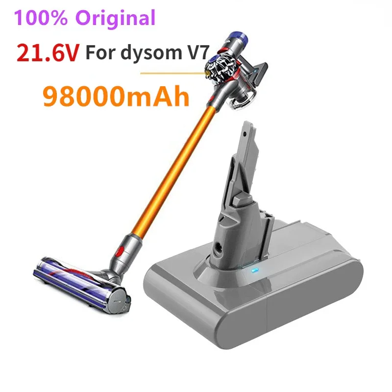 Batterie Li-Lon Ricaricabile Pour Dyson V7, 2022 V, 21.6 Mah, Remplacement Pour Aspirateur Animal Pro, 98000