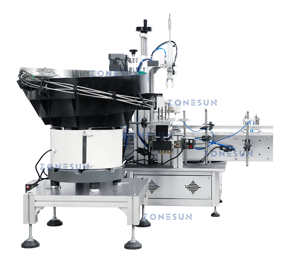 ZONESUN ZS-XG1870R Automatic Dropper Bottle Capping Machine with Vibratory Cap Feeder