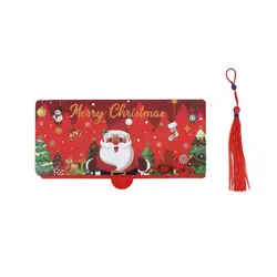 Festive Holiday Money Card - Christmas Party Favor and New Year Gift (Red)