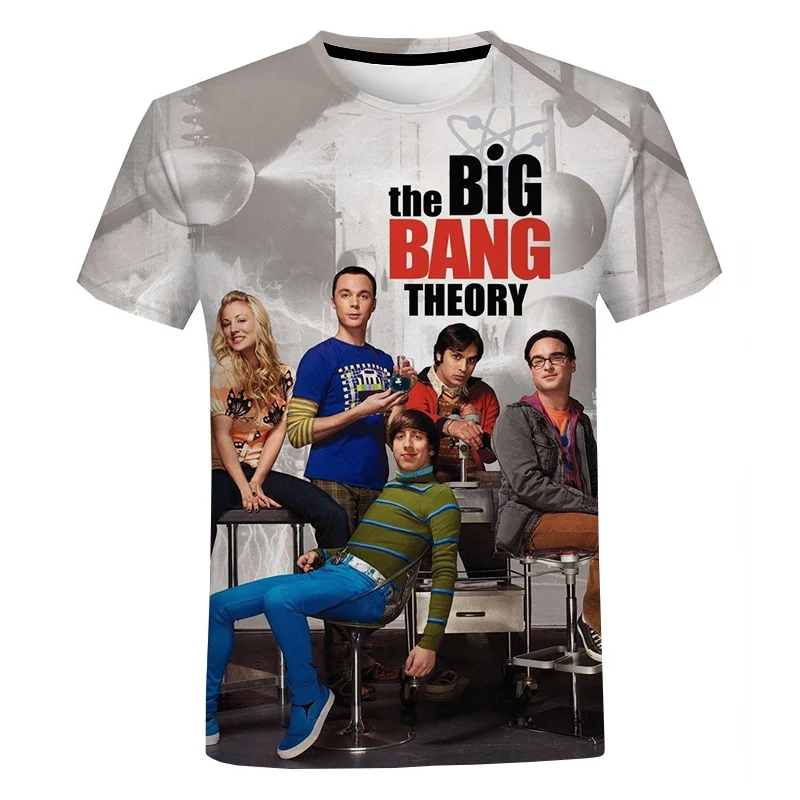 

The Big Bang Theory 3D Printed T-shirt Men Women Fashion Casual Funny Harajuku Style Streetwear Oversized Tops Cool T Shirt