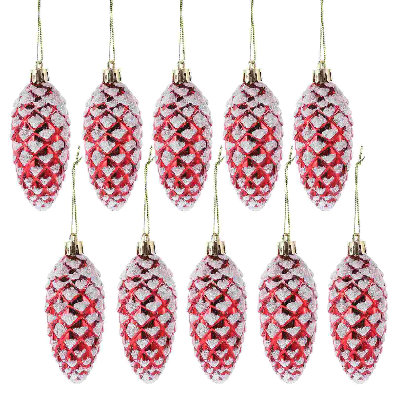 

Christmas Pine Cone Balls Christmas Tree Hanging Pendants Charms Festival New Year Party Decorations Navidad