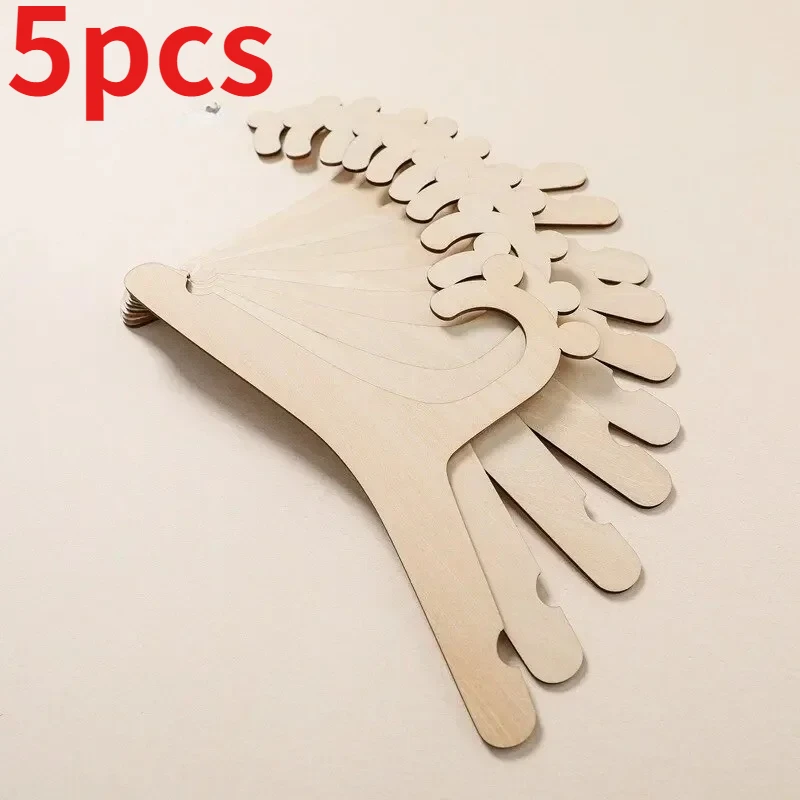 5/10 adet Bebek Giysi Askısı Sevimli Ayı Ahşap Çocuk Giyim Askısı Ev Kız Prenses Odası Kreş Dekoru Çocuklar için Hediye