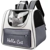 Cat Backpack, Pet Backpack Carrier for Small Dogs and Small to Medium Cats, Travel Pet Carrier with Soft Padded, Reinforc
