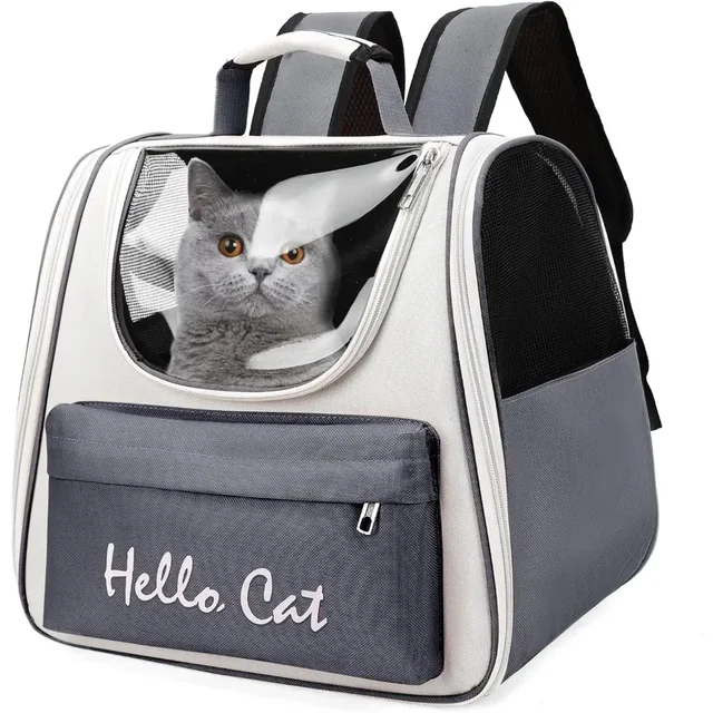 Cat Backpack, Pet Backpack Carrier for Small Dogs and Small to Medium Cats, Travel Pet Carrier with Soft Padded, Reinforc Cat Backpack, Pet Backpack Carrier for Small Dogs and Small to Medium Cats, Travel Pet Carrier with Soft Padded, Reinforc