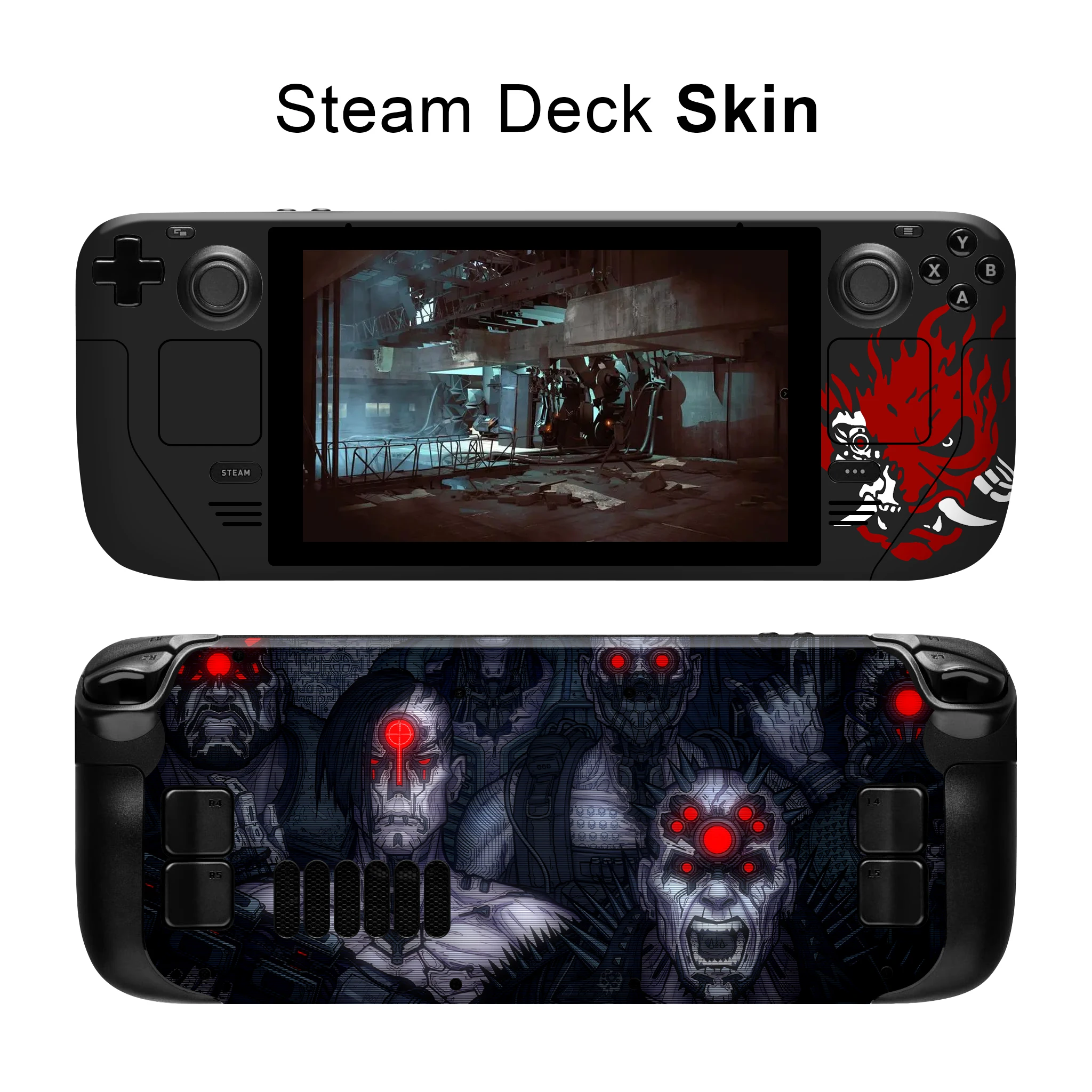 Cyberpunk Vinyl Skin para Steam Deck Console Conjunto Completo de Proteção Decalque Tampa para Valve Console Adesivos Premium - Image 6
