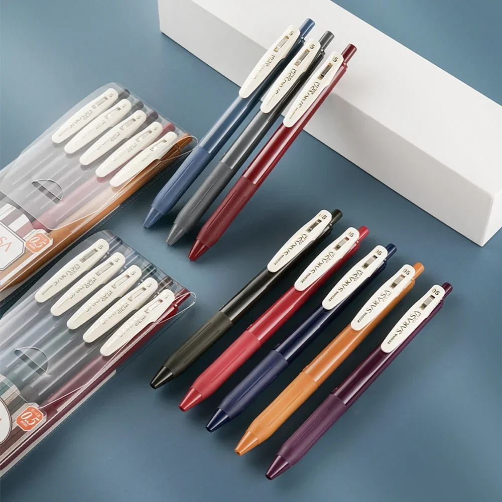 5/10pcs Japan ZEBRA Vintage Series Gel Pen JJ15 SARASA Quick Dry Smooth Suitable for Students Writing Drawing Office Stationery 2