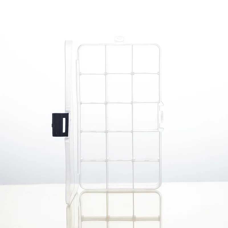 15 Grids Combined Transparent Desktop Organizer Pencil Box Plastic Desk Storage Box Classification School Office Stationery