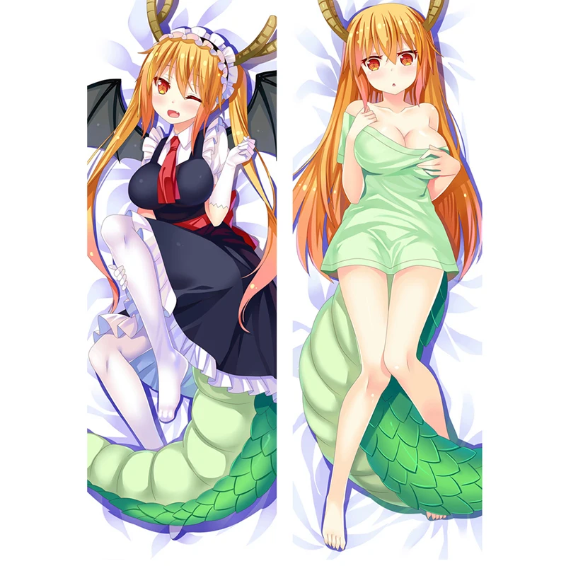 

New PatternMiss Kobayashi'S Dragon Maid s Sexy Girl Tohru Kobayashi Dakimakura Throw Pillow Cover Hugging Body