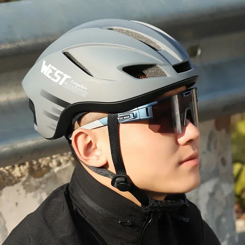WEST BIKING Cycling Aero Helmet MTB Enduro Road Bike Integrated Lightweight Helmet Men Women Multicolor Aerodynamic Safety Caps
