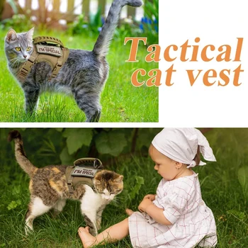 Tactical Cat & Small Dog Harness 3