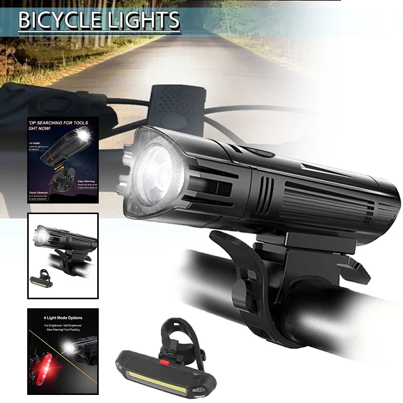 

1pc Mayitr Cycling Lantern Taillight LED Bicycle Equipment Bike Rear Light Bicycle Lights Tail Back Light Front Torch