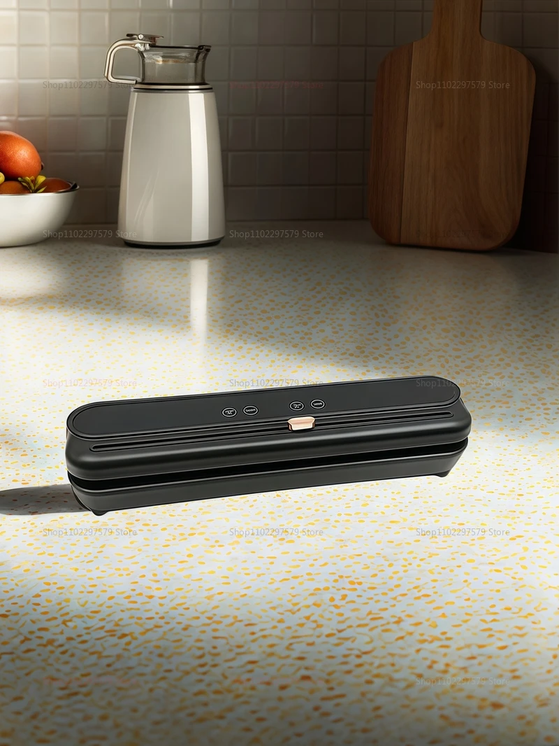 Description Picture 3 of itemNew Electric Vacuum Sealer for Kitchen Dry Wet Food Storage Built-in Cutter Touch Button Easy Seal Food Household Appliance
