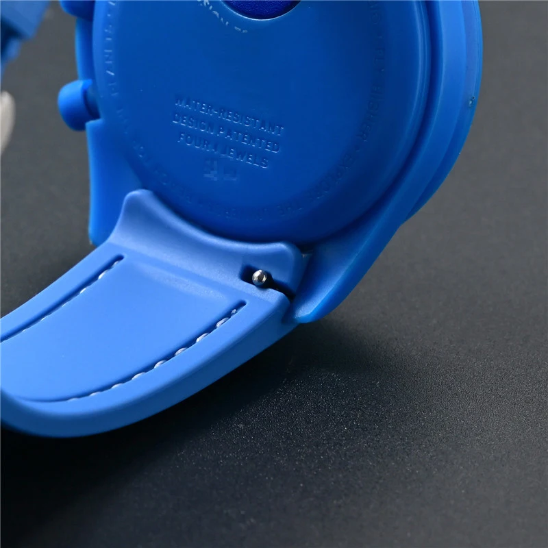 Sport Waterproof Liquid Silicone Watch Strap, Quick Release 20mm Band