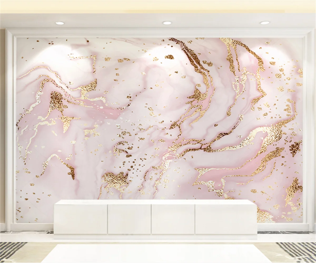 Customized wallpaper Luxurious red gold marble Creative photos Mural living  room TV background wall wallpaper papel de parede - AliExpress, image size:1200x1000