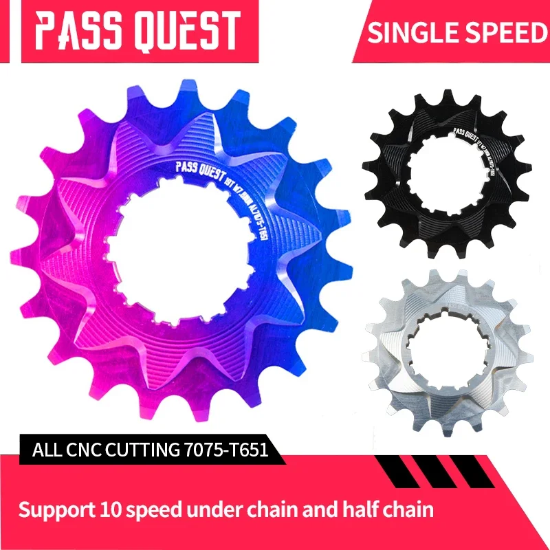 

PASS QUEST Single Speed Cassette Ultralight Freewheel Cog 13T 14T 15T 16T 17T 18T 19T 20T 21T MTB Bike Sprocket