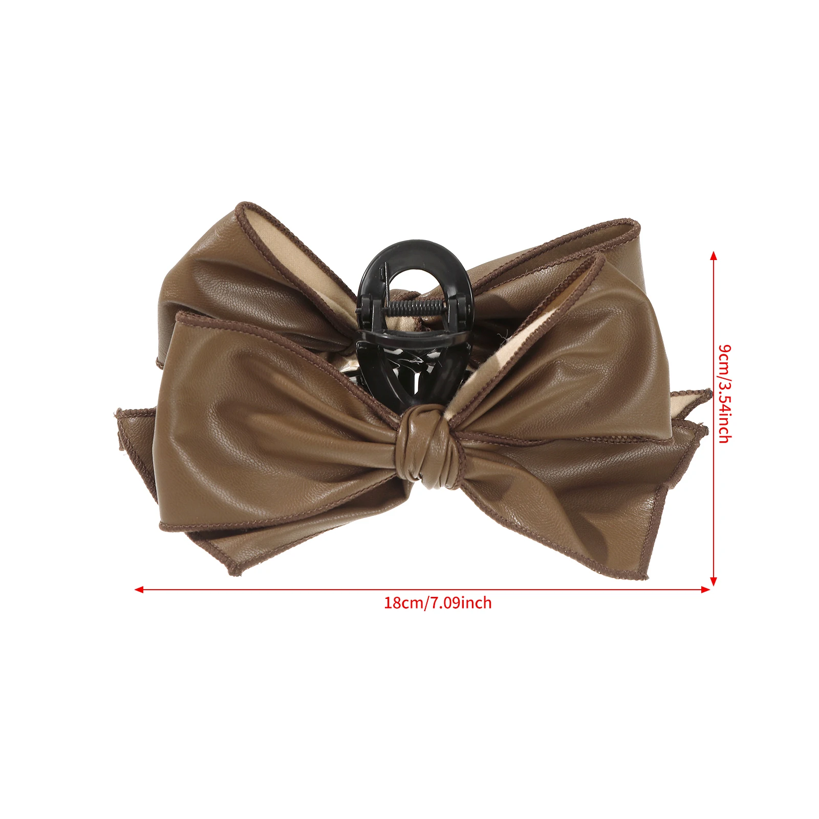 1pc Elegant Women Bow Hair Claw Clips Double-sided Bowknot Hairpins Autumn Winter Fashion Head Wears Barrettes Hair Accessories