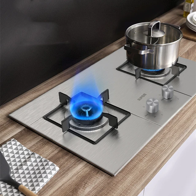 Gas Stove Kitchen 2 Burner Electric  Table Cooking Gas Electric Cooker -  Household - Aliexpress