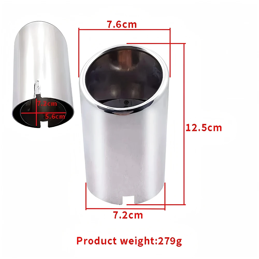 2PCS Car Styling 304 Stainless Steel Exhaust Muffler Tip Pipe Auto Accessories For Toyota RAV4 exhaust muffler tip