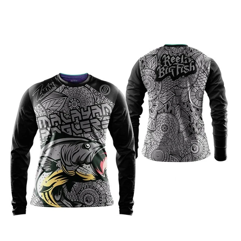 thumbnail image 1 of Camisetas de pesca de verano de manga larga para hombre, ropa deportiva para ciclismo de montaña, carretera, motociclismo y descenso, 1 of 5