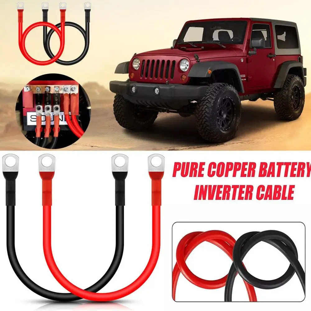 Copper Battery Inverter Cable 12V 24V Red Black 5AWG