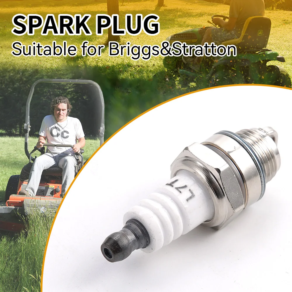Бензиновые пилы, запасные части, Свеча зажигания RJ19LM BR2LM ДЛЯ Briggs & Stratton бензиновая бензопила, кусторез, триммер для травы, садовый инструмент