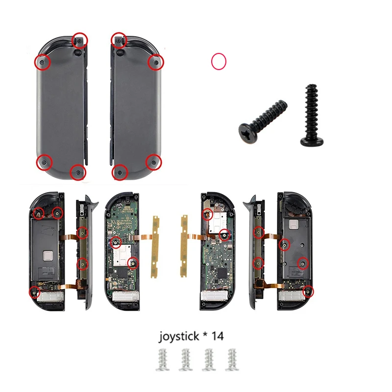 Comprehensive Screw Replacement & Repair Kit for Switch Console and Joycon Accessories