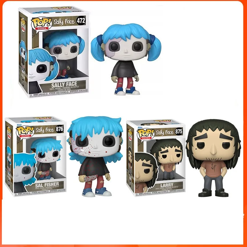 thumbnail image 2 of Nuevos juguetes Funko POP Games Sally Face Larry 875# Sal Fisher 876# Sally Face 472# Figura de vinilo Modelo Juguetes Colección Regalo de cumpleaños Juguete, 2 of 5