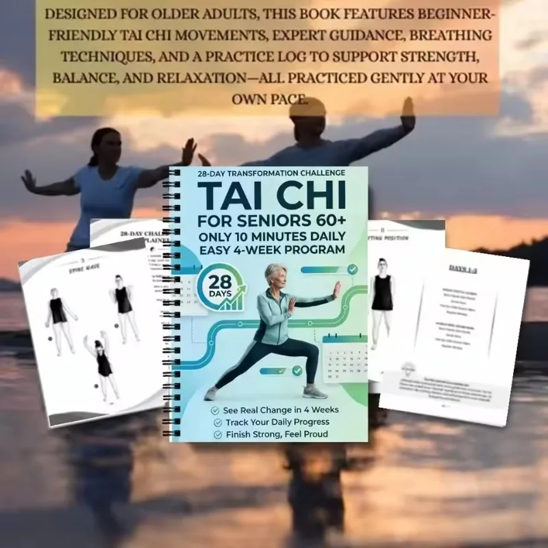 Tai Chi Fitness Books Are A Guide To Low-impact Chair Exercise for The Elderly Who Are 60+, 28 Days and 10 Minutes A Day. - 3