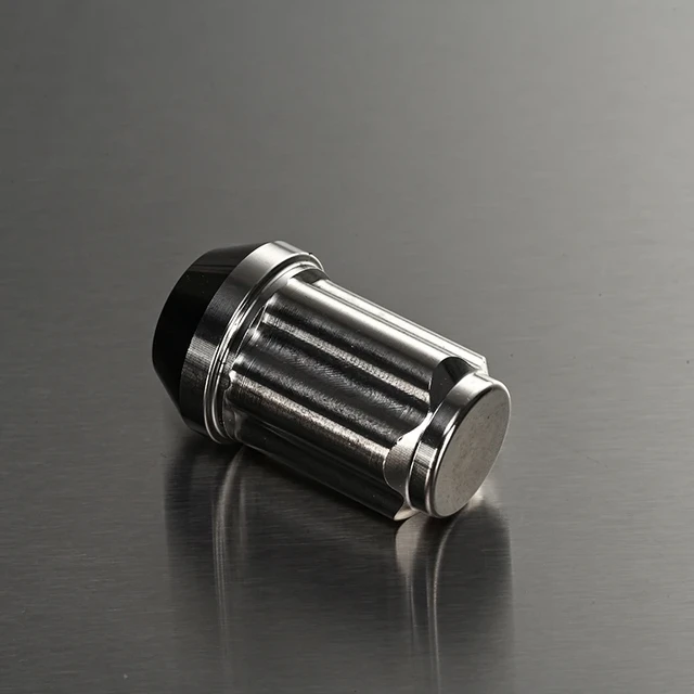 Stainless steel wheel nut caps 27mm - height 42mm - 10 pieces