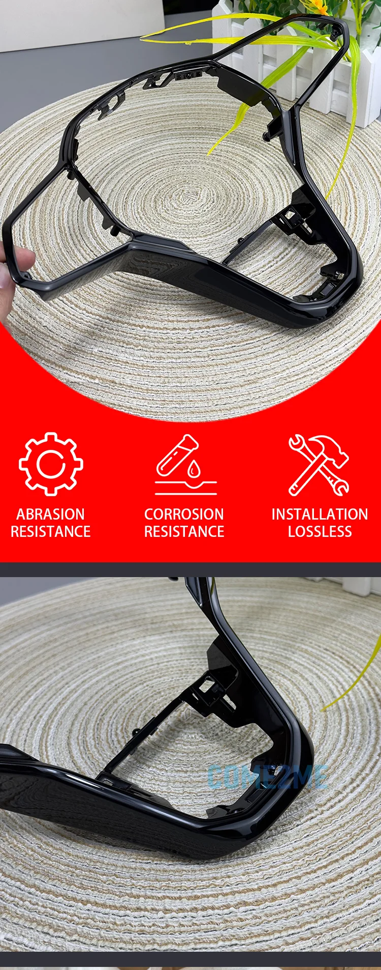 Multifunctional mechanical touch steering wheel decorative frame suitable for Vo
