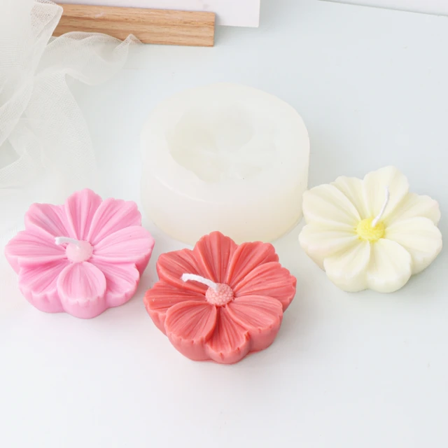 Silicone Molds Candles Flowers  Molds Large Silicone Flowers - Candle Mold  Handmade - Aliexpress