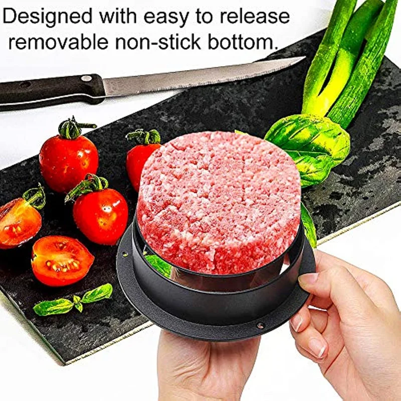 DIY Meat Compactor Manual Hamburger Meat Pie Rice Ball Pressing Mold Plastic Hamburg Press Tool Set Kitchen Accessories