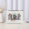 Leopard Nurse Print Cosmetic Bag Organizer Sundries Zipper Makeup Bags Storage Pouch Office Supplies Stationery Pencil Case Gift 5