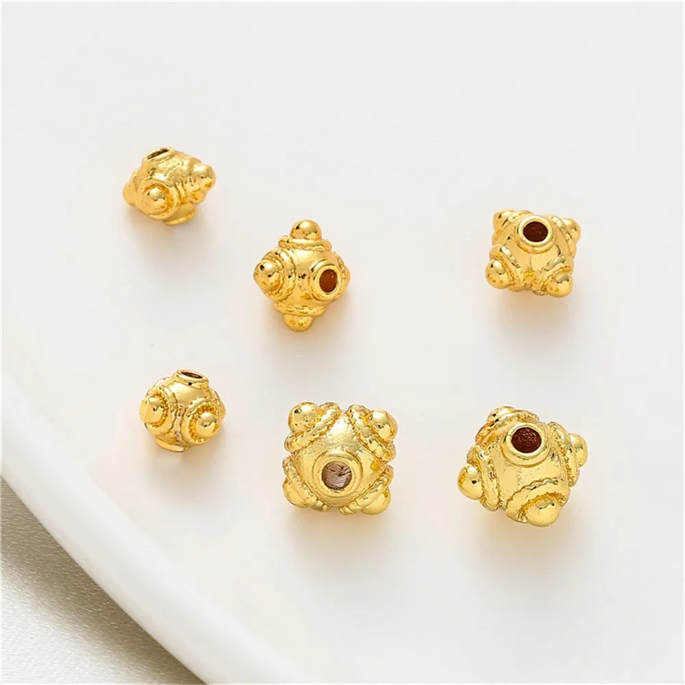 

Shajin шаровары Стрекоза глаз четыре угловые бусины Diy Аксессуары 18K россыпью бусины самодельные браслеты ожерелья головные уборы B086